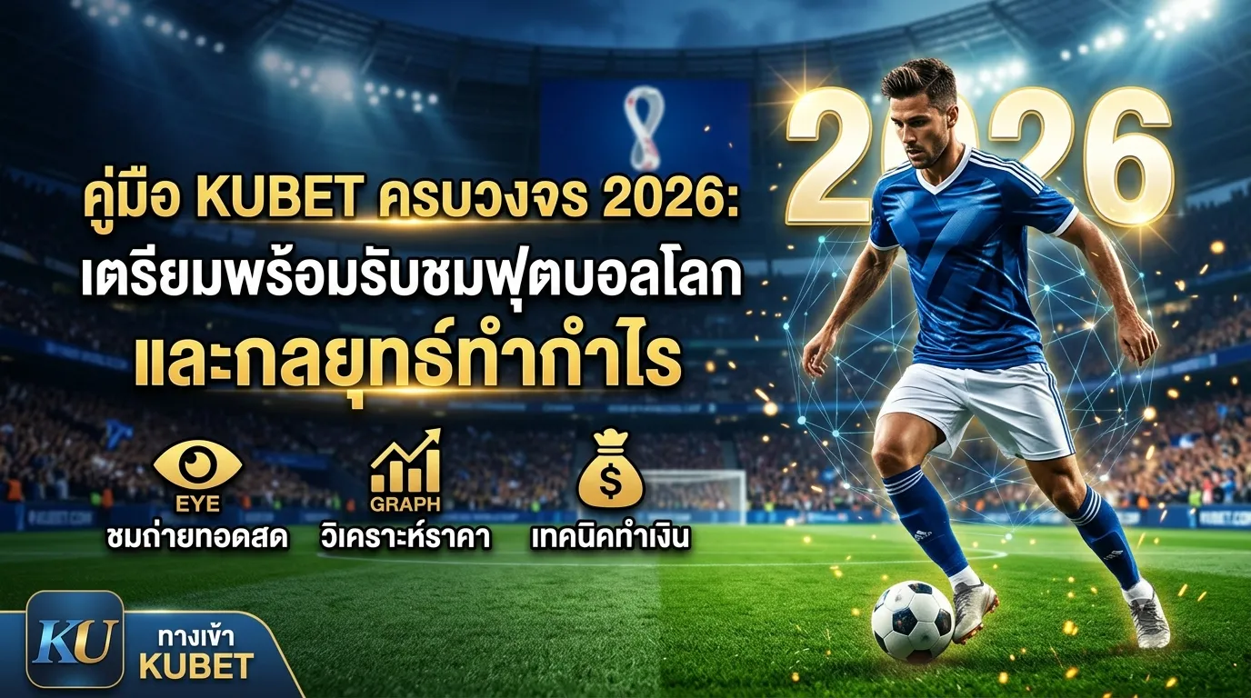 คู่มือ KUBET ครบวงจร 2026: เตรียมพร้อมรับชมฟุตบอลโลกและกลยุทธ์ทำกำไร