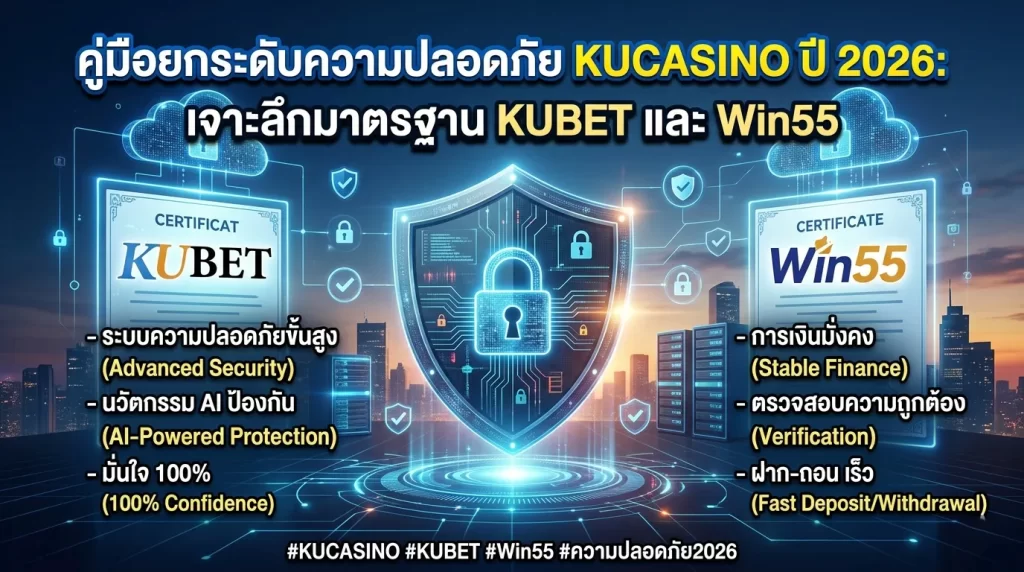 คู่มือยกระดับความปลอดภัย KUCASINO ปี 2026: เจาะลึกมาตรฐาน KUBET และ Win55