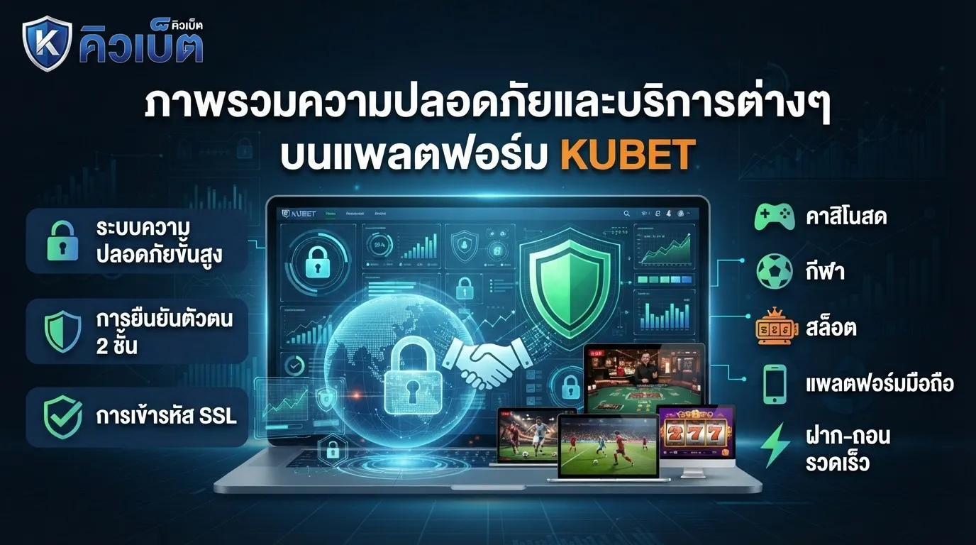 ภาพรวมความปลอดภัยและบริการต่างๆ บนแพลตฟอร์ม KUBET